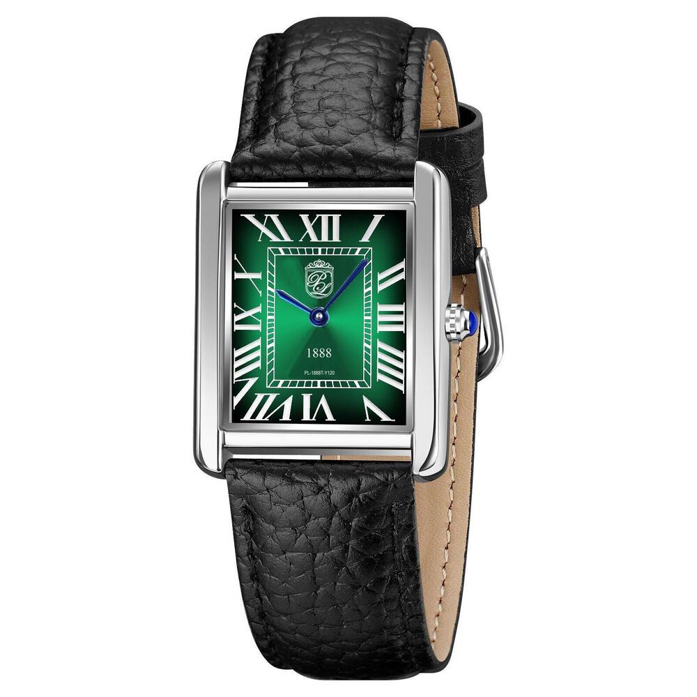 Pierre Lucerne Emerald Green Sunburst Dial 1888 Tank‎ Watch